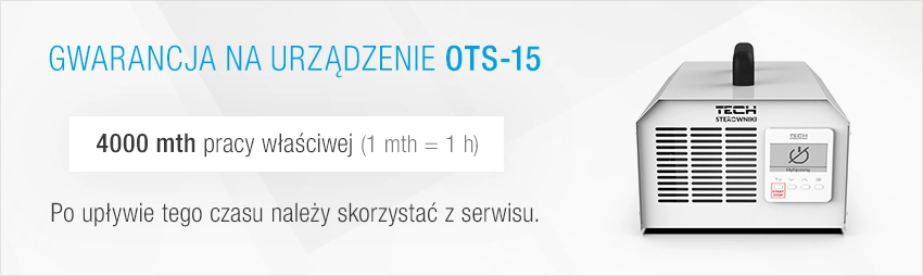 Gwarancja na ozonator