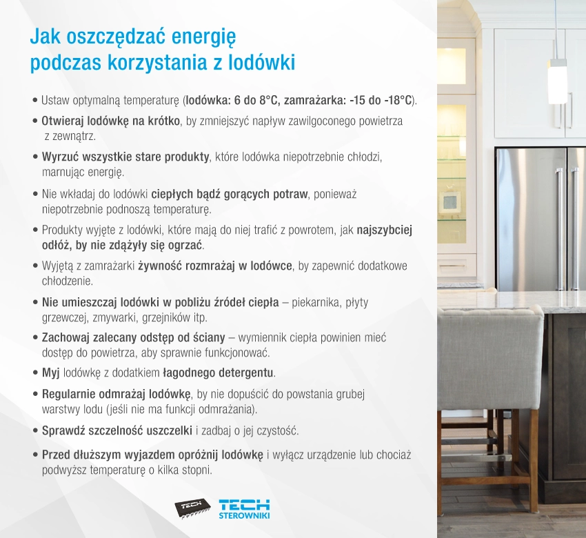 Jak oszczędzić energię podczas korzystania z lod&oacute;wki