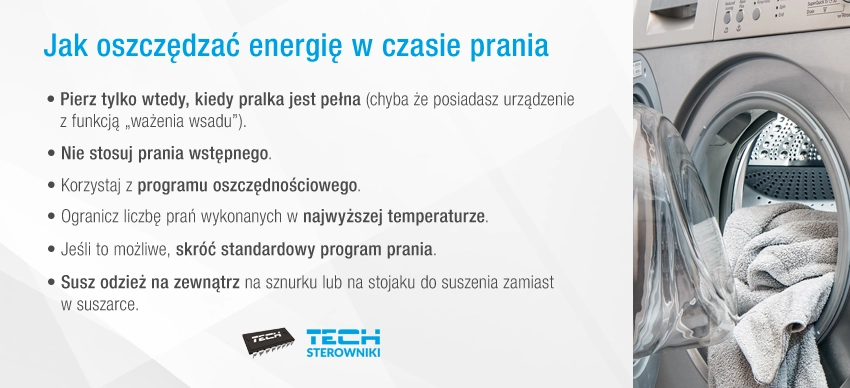 Jak oszczędzić energię w czasie prania Jak oszczędzić energię w czasie prania