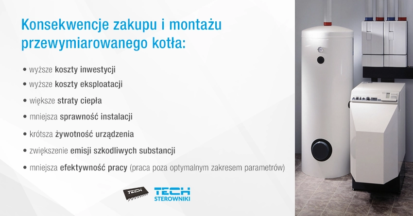 Konsekwencje zakupu i montażu przewymiarowanego kotła