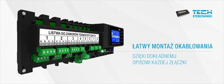 Łatwy montaż okablowania