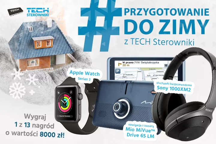 Moc atrakcyjnych nagród do wygrania w zimowym konkursie TECH Sterowniki