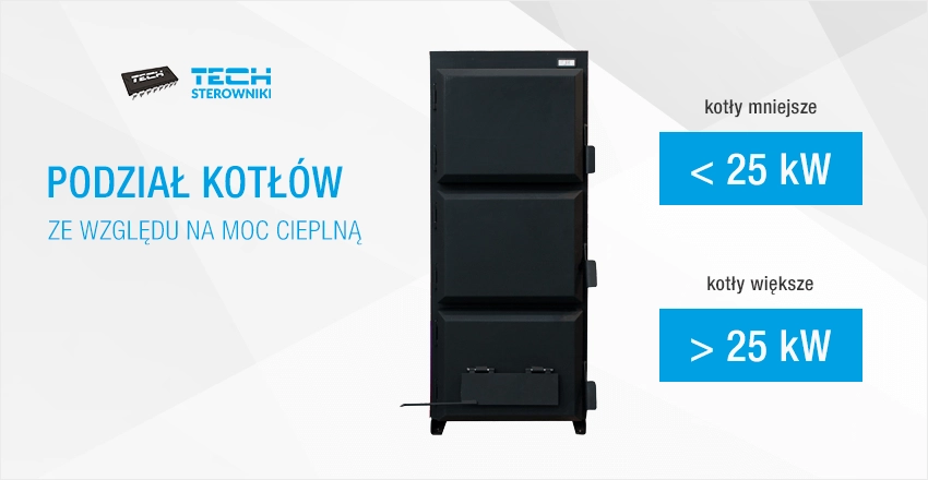 Podział kotł&oacute;w ze względu na moc cieplną