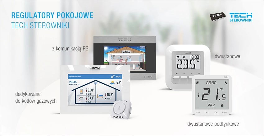 Regulatory pokojowe TECH Sterowniki