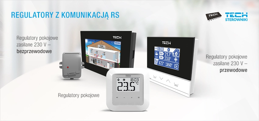 Regulatory programowane z komunikacją RS