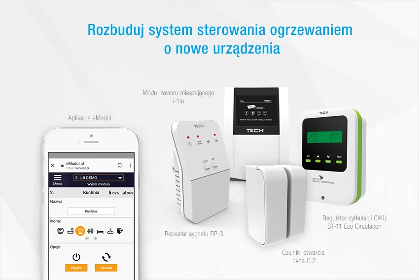 Rozbuduj system sterowania ogrzewaniem o nowe urządzenia