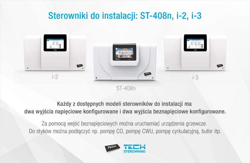 Sterowniki do instalacji: ST-408n, i-2, i-3 Sterowniki do instalacji: ST-408n, i-2, i-3
