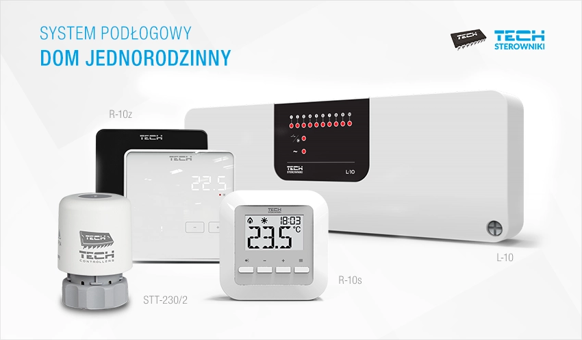 System podłogowy - dom jednorodzinny