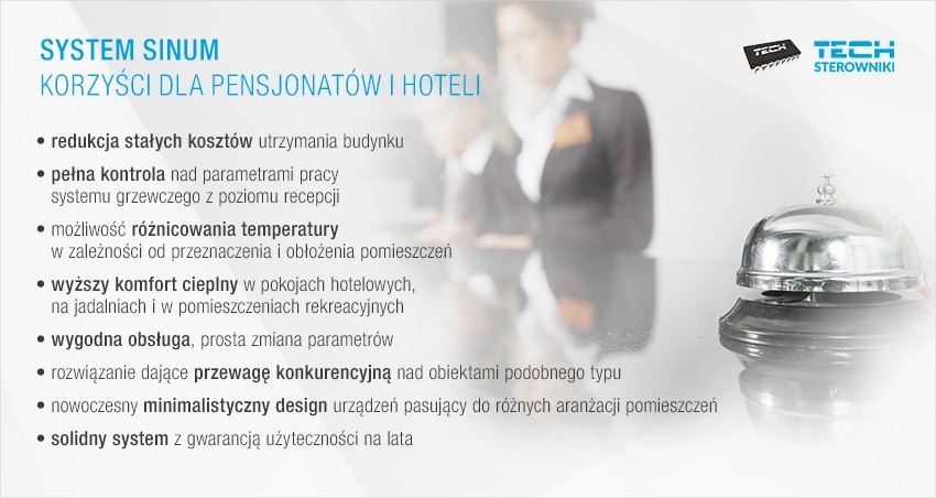 System SINUM - korzyści dla pensjonat&oacute;w i hoteli