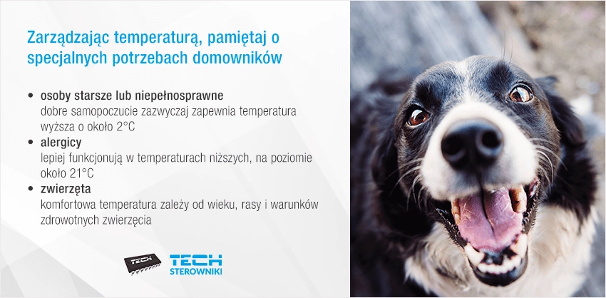 Zarządzając temperaturą, pamiętaj o specjalnych potrzebach domownik&oacute;w