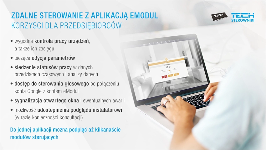 Zdalne sterowanie z aplikacją eModul